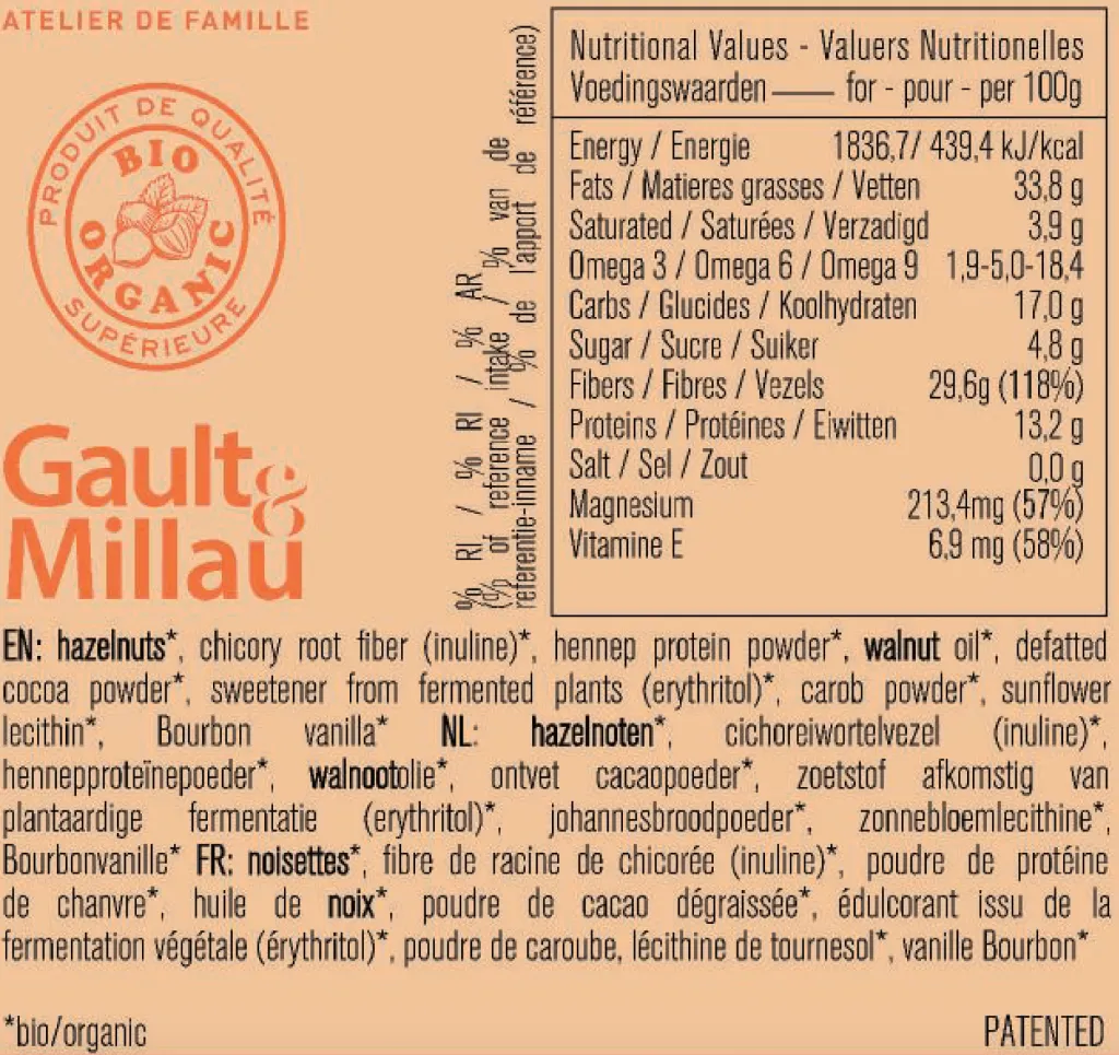 ORTHONIA CACAO PROTEIN_Digital Packshot_Nutrional Values and Ingredients.webp