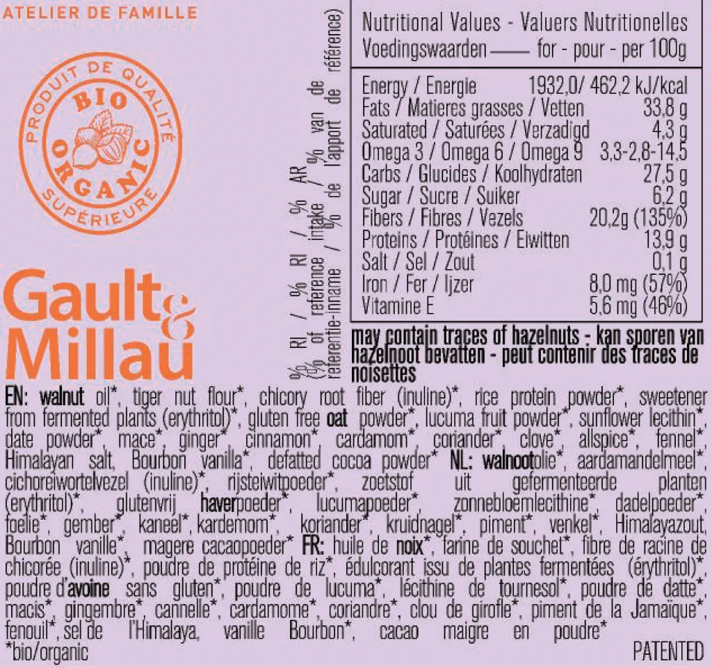 ORTHONIA SPECULAAS_Digital Packshot_Nutrional Values and Ingredients.webp
